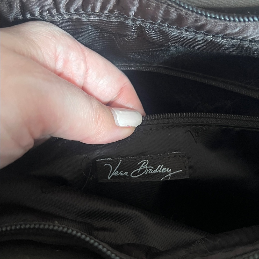 Vera Bradley Lightweight Chocolate Brown Quilted Microfiber Work/Travel Tote - Picture 8 of 9